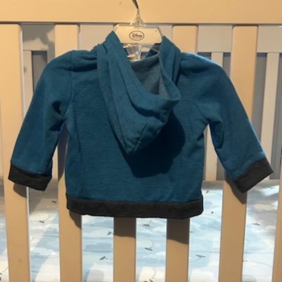 Tucker & Tate Blue full zip hooded jacket - Size 6 months - Picture 2 of 4